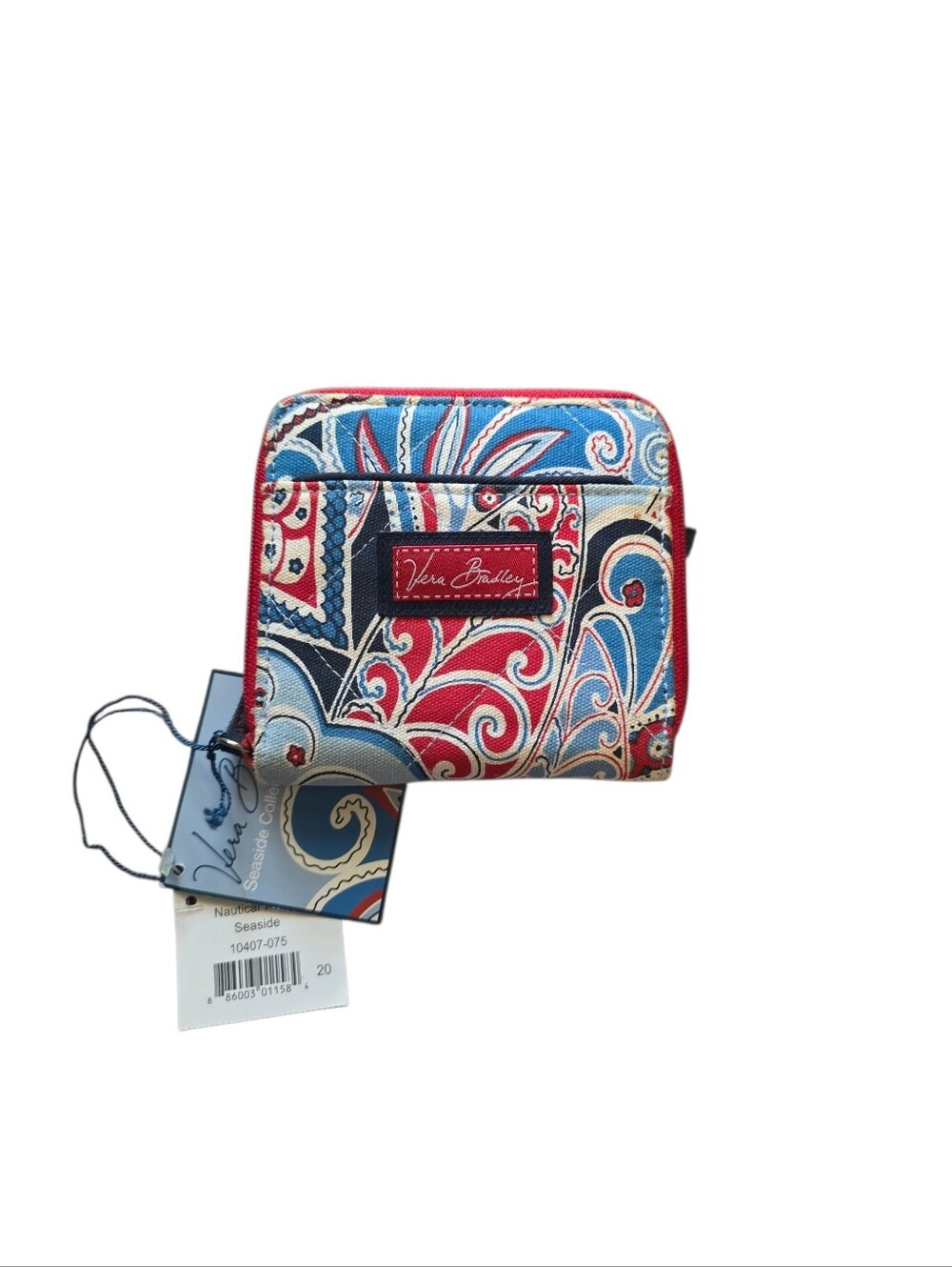 vera bradley nautical wallet seaside collection wallet nwt